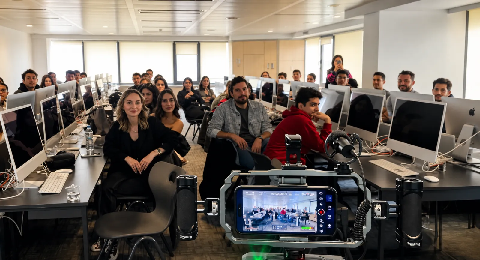 Mobile film production training with smartphone rigs